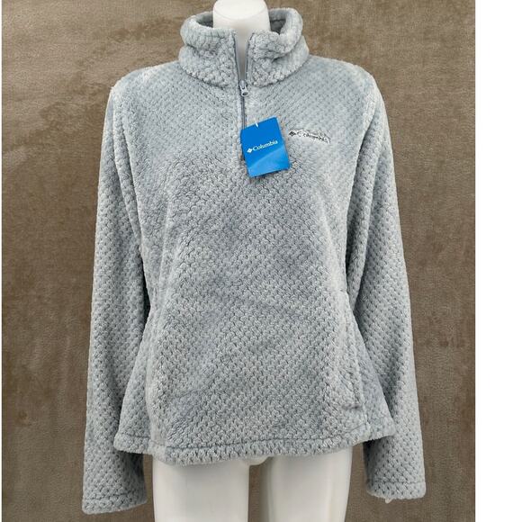 Columbia Jacket Womens Large Beech‎ Forest 1/4 Zip Pullover Outdoors Hiking Soft - Picture 1 of 11